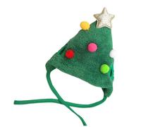 TERNCOEW Sombrero de perro con pompones coloridos, gorro de Navidad, pompones para árbol de mascotas, accesorios para fiestas, disfraces para mascotas