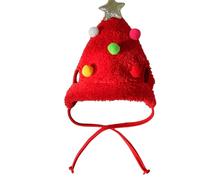 TERNCOEW Sombrero de perro con pompones coloridos, gorro de Navidad, pompones para árbol de mascotas, accesorios para fiestas, disfraces para mascotas