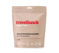 Ternera forestière con pasta - Doble ración - Comida liofilizada - Travellunch