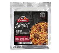 Ternera pesto tomate albahaca trigo