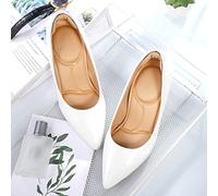 TERNOS - Plantillas Mujer Ortopédicas - Plantillas Fascitis Plantar - Plantillas Memory Froam con Cojín para la Protección del Talón - Plantilla Acolchada para Calzado Cerrado Autoadhesivas (Beis)