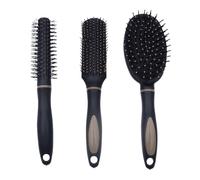 Teron Juego De 3 Cepillos Y Peines Para El Cabello: Herramientas De Masaje Y Desenredo En Varios Estilos Para Mujeres, Hombres, Uso Doméstico Y Viajes