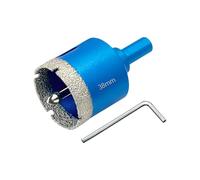 Teronbeta Broca Diamante 38mm con Guía de Centrado, Profesional Sierra Perforadoras de Diamante para Azulejos, Porcelana, Vidrio, Mármol y Cerámica