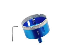 Teronbeta Broca Diamante 65mm con Guía de Centrado, Profesional Sierra Perforadoras de Diamante para Azulejos, Porcelana, Vidrio, Mármol y Cerámica