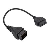 Teror Adaptador de diagnóstico, Cable de diagnóstico Conector OBD2 de 12 Pines a 16 Pines, Accesorios de Coche, extensión Apta para REN-Ault