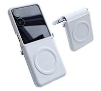 teroxa Funda magnética para Xiaomi Mi Mix Flip 2 con protección de bisagra para cargador inalámbrico MagSafe, funda a prueba de golpes (blanco)