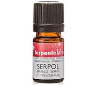 TERPENIC - Aceite Esencial de Tomillo Serpol (Thymus serpyllum) - 5 ml - Uso Oral - Aroma herbal intenso y especiado de tomillo silvestre