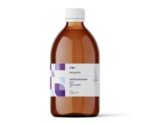 TERPENIC - Hidrolato de Salvia Esclarea (Salvia sclarea) - BIO - 500 ml - Uso Externo - Agua floral ecológica para cuidado diario
