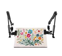 Terphadp Soporte de de Bordado Ajustable de 2 Piezas Soporte de de Bordado A Mano Soporte de Regazo de Bordado de Metal Soporte de Bordado A Mano Plegable