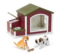 Terra by Battat - Casa para Perros de Juguete con 2 Cachorros