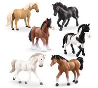 Terra by Battat American,Animal,Dinosaur, Horse Set 3 Juego de Caballos #3, Color Blanco (Branford AN6117BZ), S