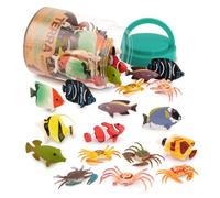 Terra by Battat Peces Tropicales y cangrejos, 60 Animales Marinos