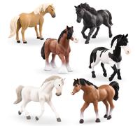 Terra by Battat - Set de caballos - Juego de 6 piezas con juguete en miniatura detallado