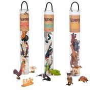 Terra by Battat trío de Tubos de Animales de Bosque Granja océano