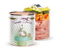Terra Canis Conejo, Calabaza y arándano - alimento húmedo Sensitive, 400 g I alimento Premium para Perros con digestión Delicada I Libre de alérgenos, bajo Contenido de Cereales y fácil de digerir