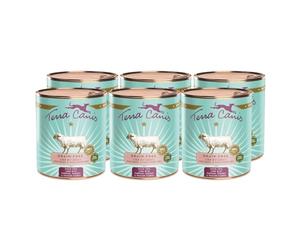 Terra Canis Cordero, Calabaza, chirivías y pasionari - alimento húmedo sin Cereales, 6x800g I alimento Premium para Perros 100% Human-Grade de Todos los Ingredientes I Rico y Sano