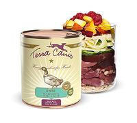 Terra Canis Pato, arroz natural, remolacha y pera - Comida húmeda clásica, 800 g I Comida para perros premium en 100% calidad alimentaria de todas las materias primas, rico y saludable, sin alérgenos