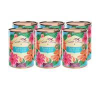 Terra Canis Salmón con quinua, Mango e Hibisco - alimento húmedo menú Flower «Waikiki Woof» 6x400 g | Alimentos para Perros Premium 100% Human-Grade de Todos los Ingredientes