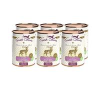 Terra Canis Venado, Pepino y melocotón - alimento para Perros Light, 6x400 g I alimento Premium para Perros 100% Human-Grade de Todos los Ingredientes I reducido en calorías y Grasa