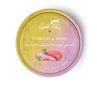 TERRA FELIS Alimento húmedo multiproteínico de Conejo y Pavo, 80 g I alimento Premium para Gatos 100% Human-Grade de Todos los Ingredientes I Buena aceptación | sin Cereales
