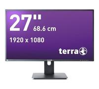 Terra LCD/LED 2756W PV V4 27" Full HD IPS Monitor negro - Ajustable en altura, pivote, USB-C 15W PD, DP, HDMI, Greenline Plus Super Narrow Bisel
