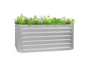 Terrabox 120x60x60 cm Cama de Jardín elevada Plata