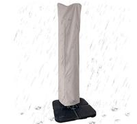 Terrace Umbrella Cover - Waterproof Off Center, Curved Cantilever Sunshade, Straight Pole Cover | Outdoor Umbrella Protector With Zipper Fastening Straps, Garden Camping