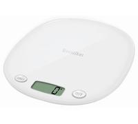 TERRAILLON - Balanza de cocina electrónica - tara, conversión de líquido, mango integrado, rango de pesaje 5 kg, precisión 1g - modelo 'Macaron Inox' Merengue