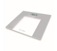 TERRAILLON - Balanza electrónica - Bascula Ultraplana - Encendido/apagado automático - Gran pantalla LCD - 150kg - TP1000 Vidrio - Gris