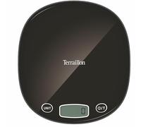 TERRAILLON MACARON +, báscula de cocina electrónica, apagado automático, tara, conversión líquida, graduación dinámica, alcance 5 kg, precisión 1g, negro