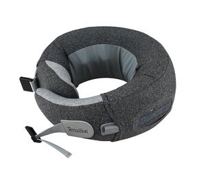 TERRAILLON - NECK MASSAGER, Cojín masaje cuello y cervical, relajante, reducción de tensiones, antiestrés, 3 velocidades de masaje, 2 direcciones de rotación, opción calefactora, correa ajustable,
