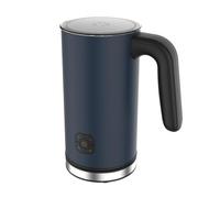 TERRAILLON - NEW MOON - Espumador de leche eléctrico, capacidad 300 ml, 4 funciones, base giratoria 360°, indicador luminoso, apagado automático, cuerpo de acero inoxidable pintado, azul