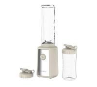Terraillon - SUNRISE - Mini licuadora eléctrica, 300 W, 2 calabazas Tritan 600 ml y 300 ml, 4 cuchillas de acero inoxidable, rotación de 23000 rpm, diseño vintage, crema