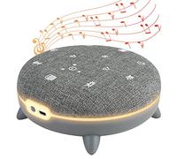 TERRAILLON - ZEN BOX, Sleep Aid, White Noise Machine with 7 Soothing Sounds, Music Streaming Via Bluetooth, 8 Light Environments, 30-60-90 min Programs, USB-C