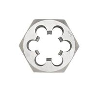 Terraja redonda de 3/4"-14NPT, terraja hexagonal para tubería, terraja de roscado de tubería para máquina, terraja de corte de rosca de acero al carbono, kit manual de roscado de tuberías