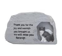 TerraKey - Estatua de gato alado con grabado emotivo