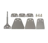 Terralización de mosaico Herramienta de cincel ultra delgada Mango redondo Kit de raspador de pared de la pared para martillo eléctrico Práctico de servicio pesado duradero