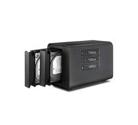 TERRAMASTER Caja D5 Hybrid HDD NVMe - USB 3.2 Gen 2 10 Gbps Tipo C 5 Bahías de Almacenamiento USB Soporta Raid 0/1/Single/JBOD Exclusive 2+3 Raid Hybrid Disk Array (sin Disco)