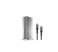 TERRAMASTER D1 SSD Pro 80Gbps Carcasa M.2 NVMe para SSD, hasta 7061 MB/s, Carcasa de Aluminio con enfriamiento eficiente, Cero Ruido, Compatible con USB 4/3.2/3.1/3.0 y Thunderbolt 5/4/3 (sin Disco)