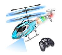 TERRAMUS Helicóptero de Control Remoto para Niños, Helicópteros RC de 2.4G con Mantenimiento de Altitud y Luz LED y Giroscopio, Avión de Radio Control de Juguete para Interior con 3.5 Canales de Alta