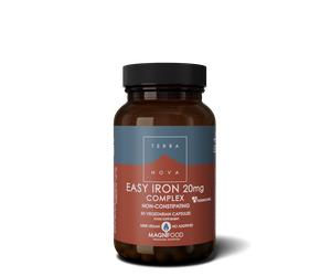Terranova Health Easy Iron 20 mg Complejo (50 cápsulas) - se absorbe bien