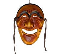 Terrapin Trading Auténtica máscara coreana de madera Hahoe | Gaksi (la novia) | Madera de aliso tallada a mano | Sello de museo | National Treasure No. 121 coleccionable