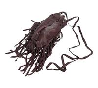 Terrapin Trading Bolsa de cuero marrón oscuro de comercio justo para nativos americanos