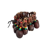 Terrapin Trading Comercio Justo Shaman Rattle/Maraca/Pie / Muñeca Shaker Marrón