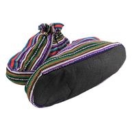 Terrapin Trading Pantuflas textiles tradicionales, Guatemala Chichicastenango, hechas a mano, comercio justo, 5 colores, Purple, 8 UK Men/ 7 UK Women Wide