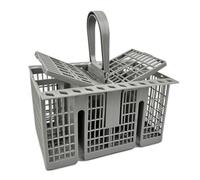 TERRARIDE Cesta para cubiertos para cesta inferior 22,5 x 21 x 16 cm para Hotpoint, Indesit,Whirlpool Bauknecht Ikea 488000386607,99673-8729,C00257140,C00386607 - Cesta para lavavajillas