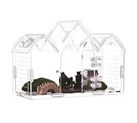 Terrario acrílico ventilado para reptiles para vistas claras, tanques acrílicos para mascotas, anfibios, hábitat casa
