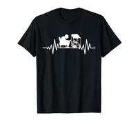 Terrario Acuario Animales Tortugas Cardiogram Terrario Camiseta gráfica económica