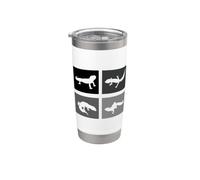 Terrario Acuario Animales Tortugas Geckos-Reptile Terrario Vaso térmico de acero inoxidable de doble pared