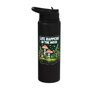 Terrario Bosque En Miniatura Life Happens In The Moss Stainless Steel Insulated Water Bottle